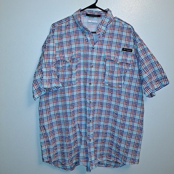 Columbia Other - Columbia Men's PFG Super Bahama Plaid,Short Sleeve, Breathable, UV Protection,XL